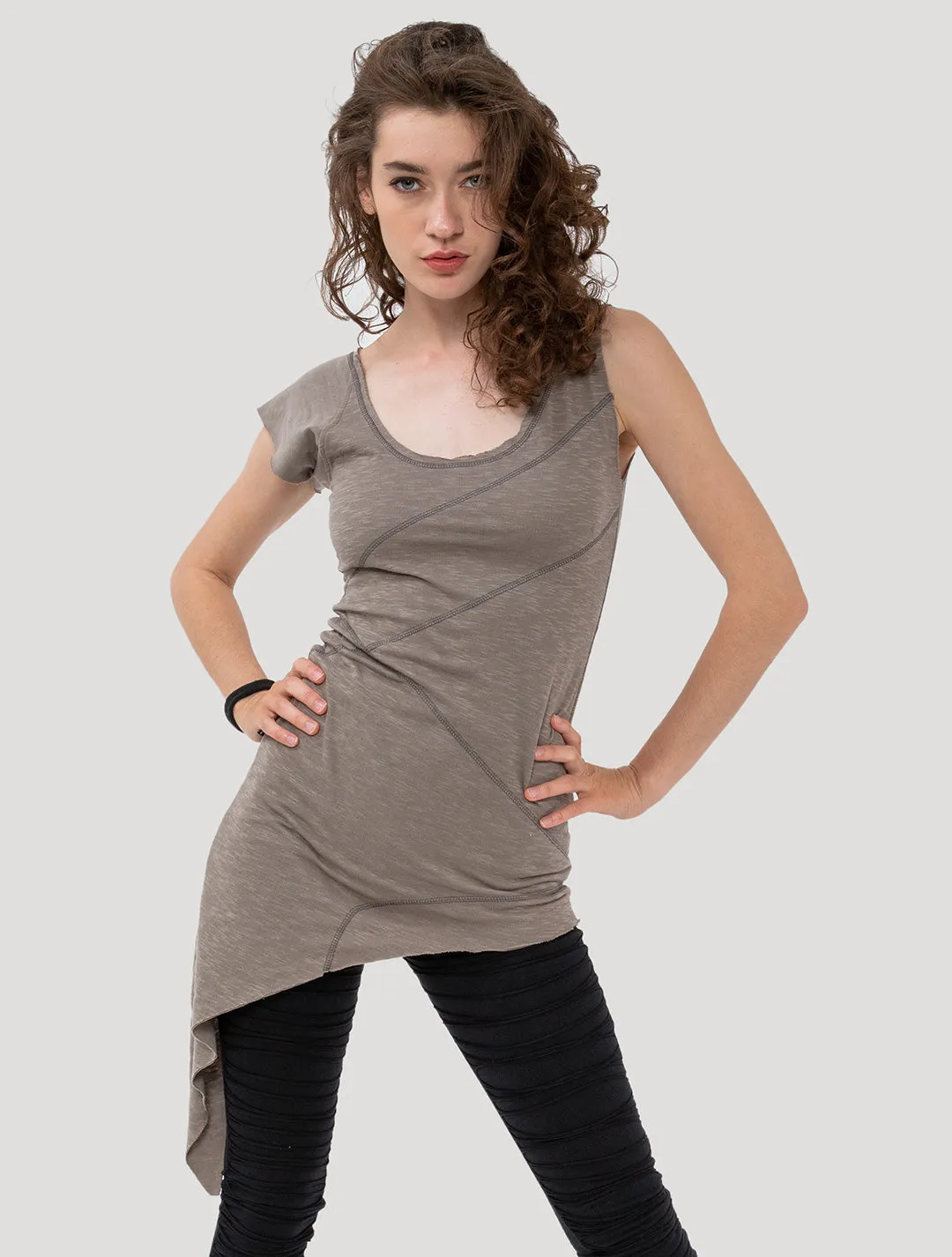 Eka Zip Asymmetrical Tunic