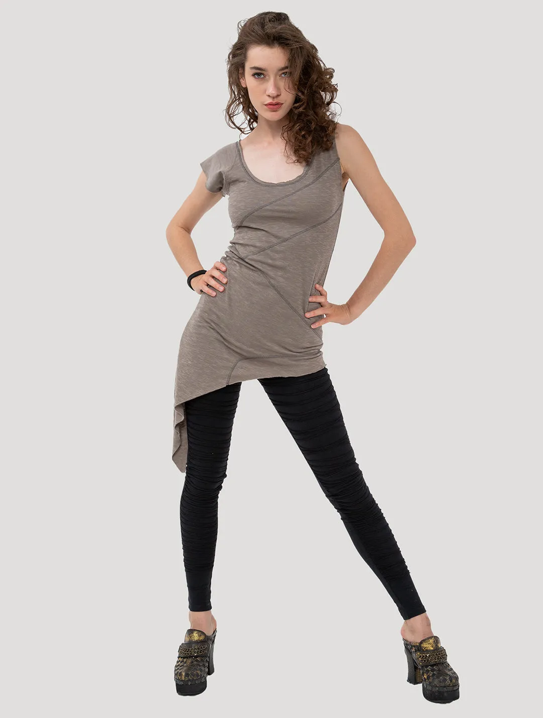 Eka Zip Asymmetrical Tunic