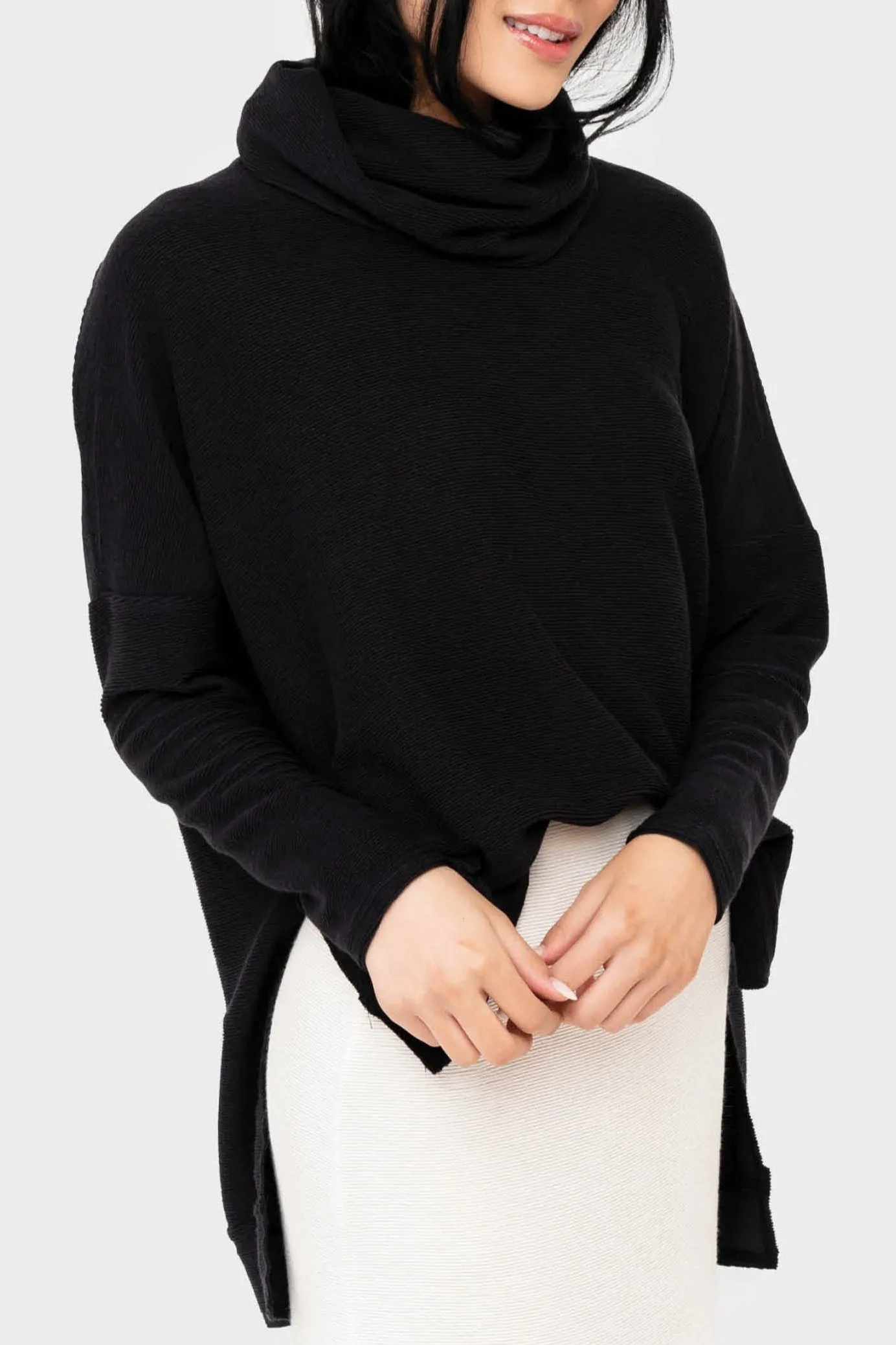 Essential Chic Mock Neck Tunic