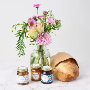 Flowers Jam and Bread