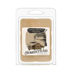 Fresh Brewed Coffee 3.5oz Homestead Soy Wax Melts by Cape Candle