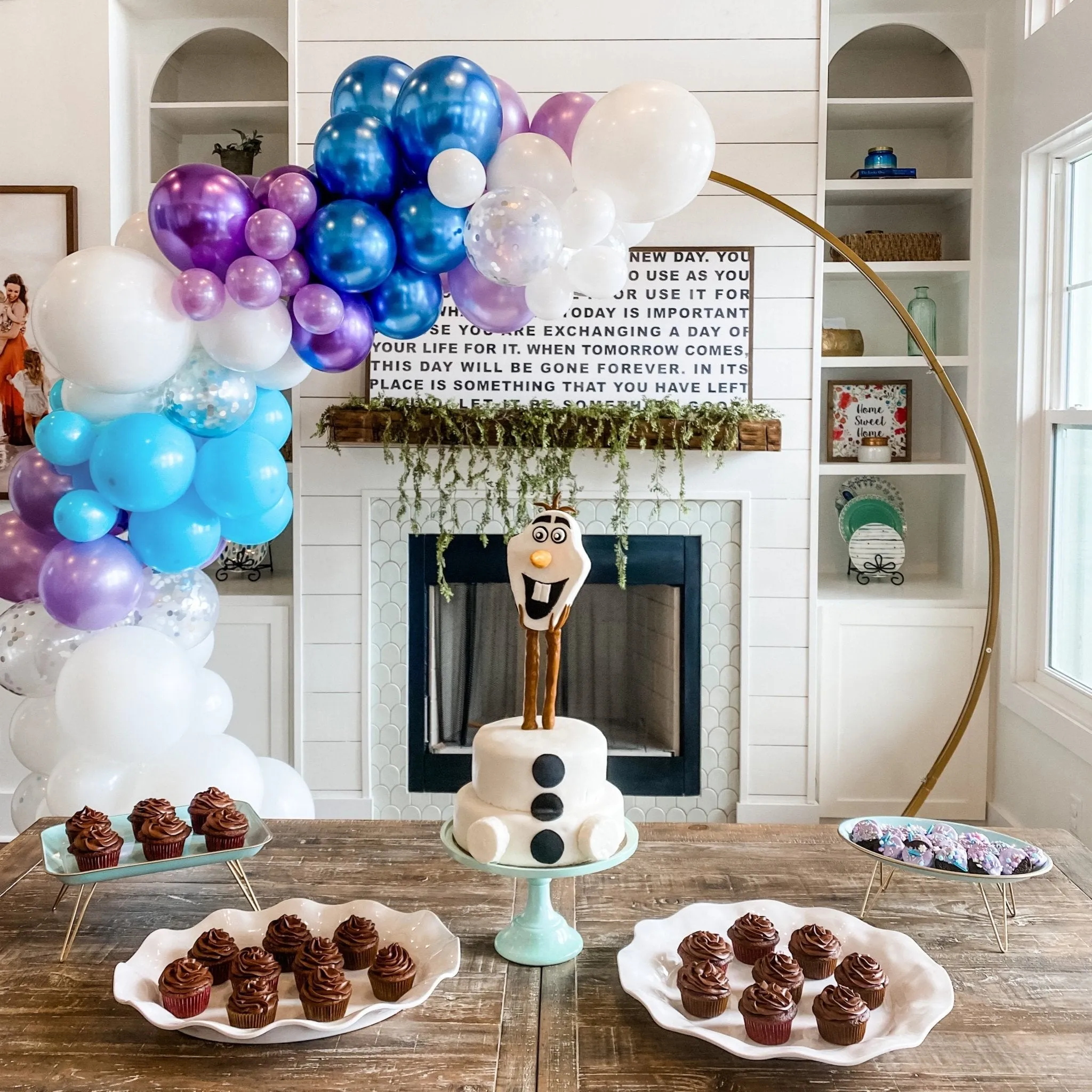 Frozen Themed Balloon Arch - Balloon Garland Kit