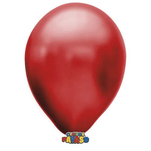 Globos Payaso 12in Balloon Metallic Cherry Red 50ct