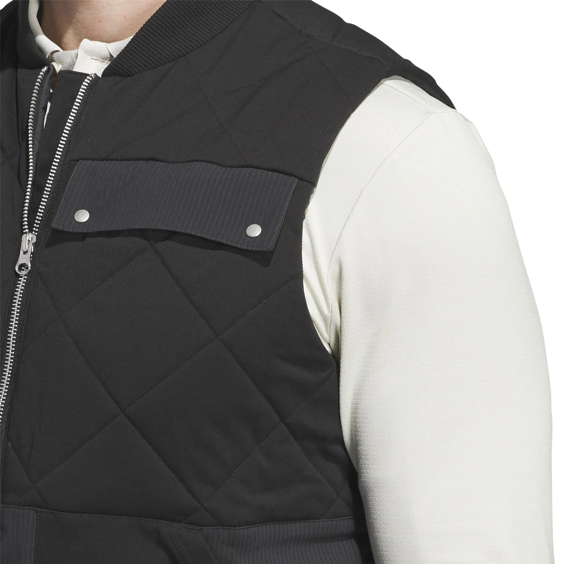 Go-To Quilted DWR Gilet Black - AW24