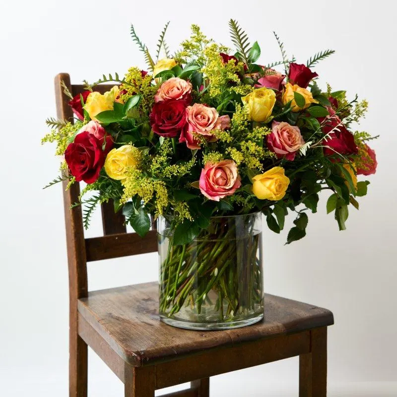 Golden Sunrise Flower Arrangement