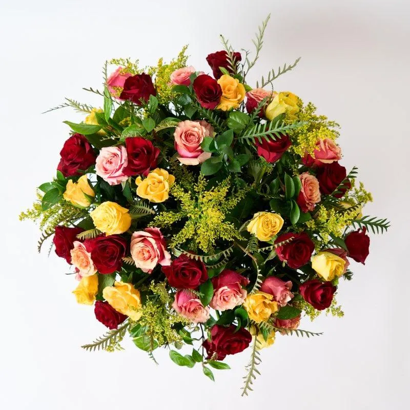 Golden Sunrise Flower Arrangement