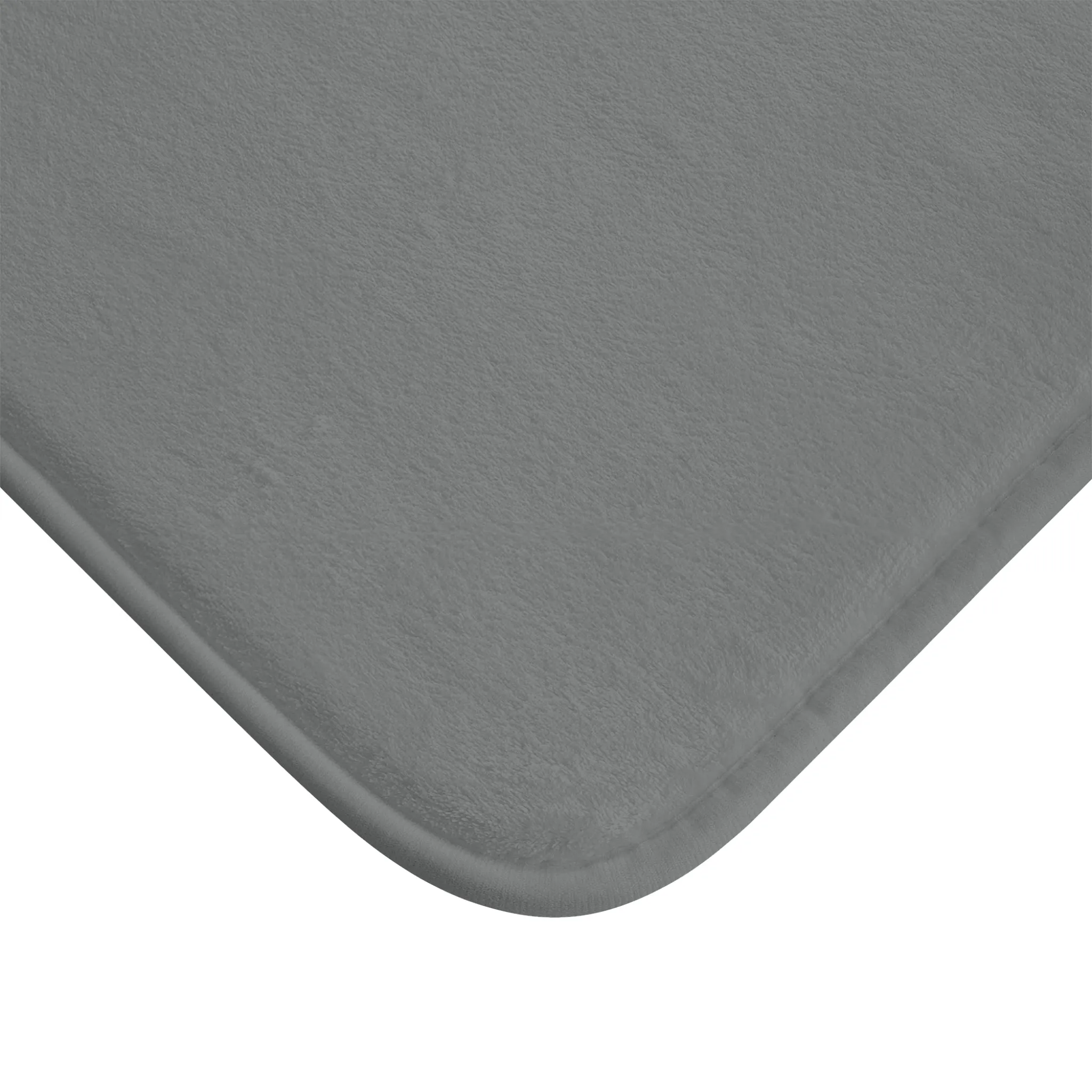 Grey Accent Color, Memory Foam Bath Mat - Cozy Bathroom Essential