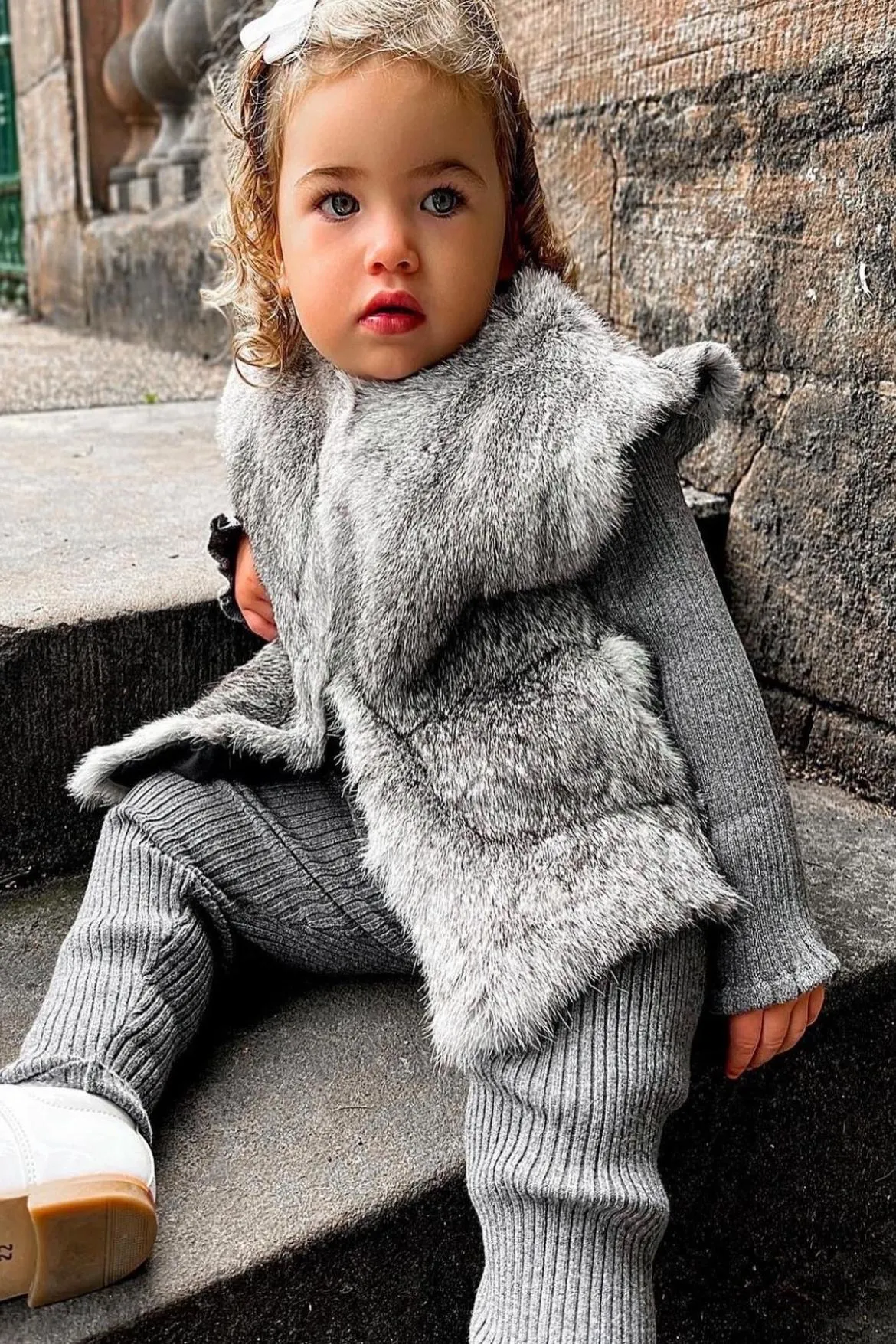 Grey Fur Gilet