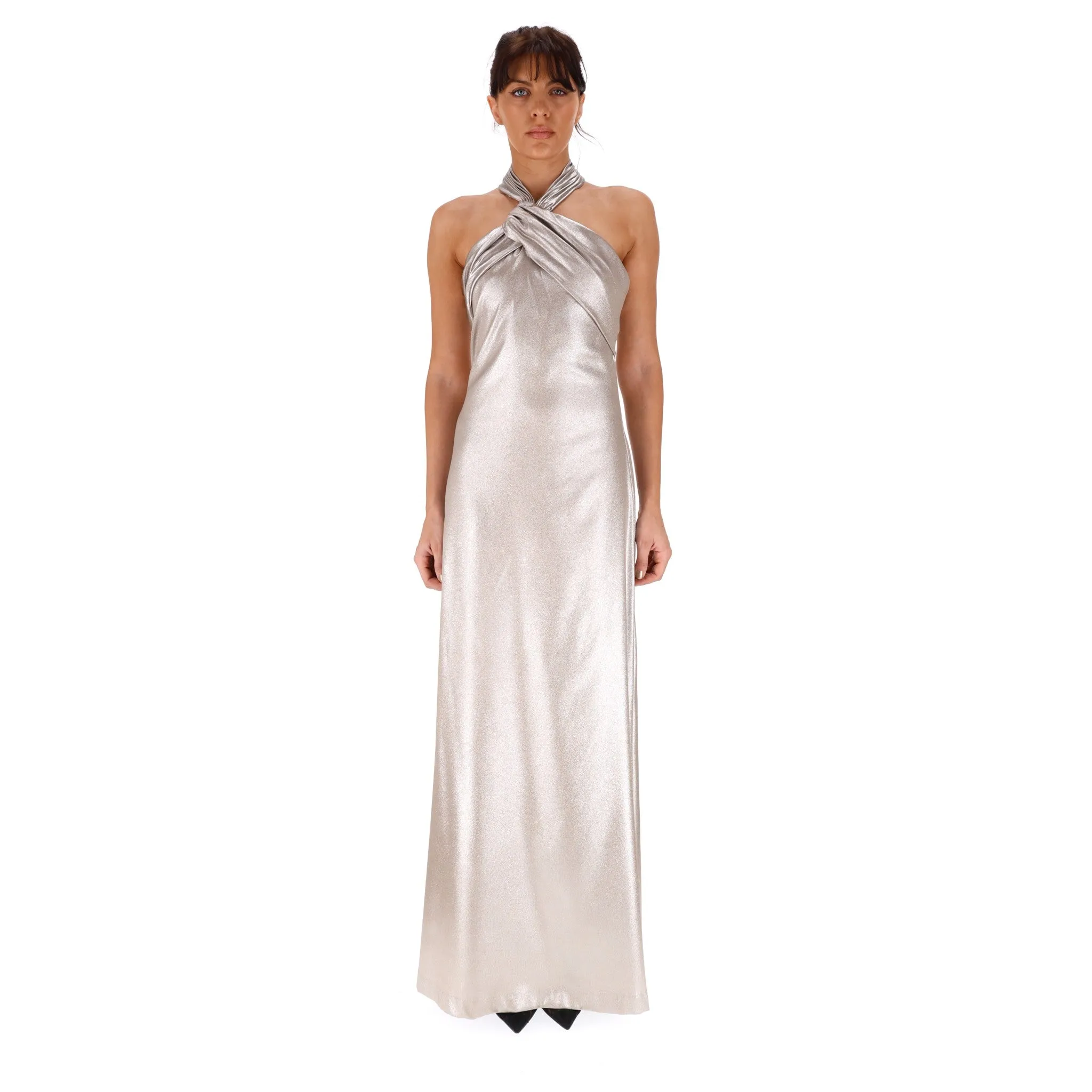 Halston Metallic Gown. Size 4US