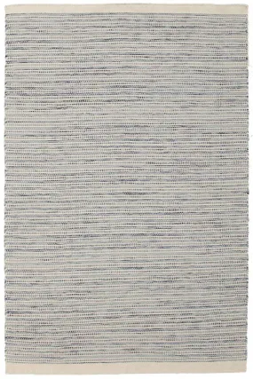 Hand Made Wool Blue Flat weave Rug