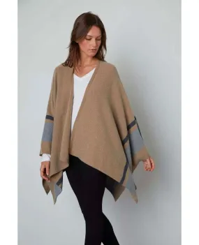 Harper Open Front Poncho Oatmeal