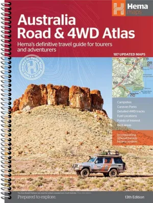 Hema Australia Road and 4WD Atlas | Spiral Bound | 252 x 345mm