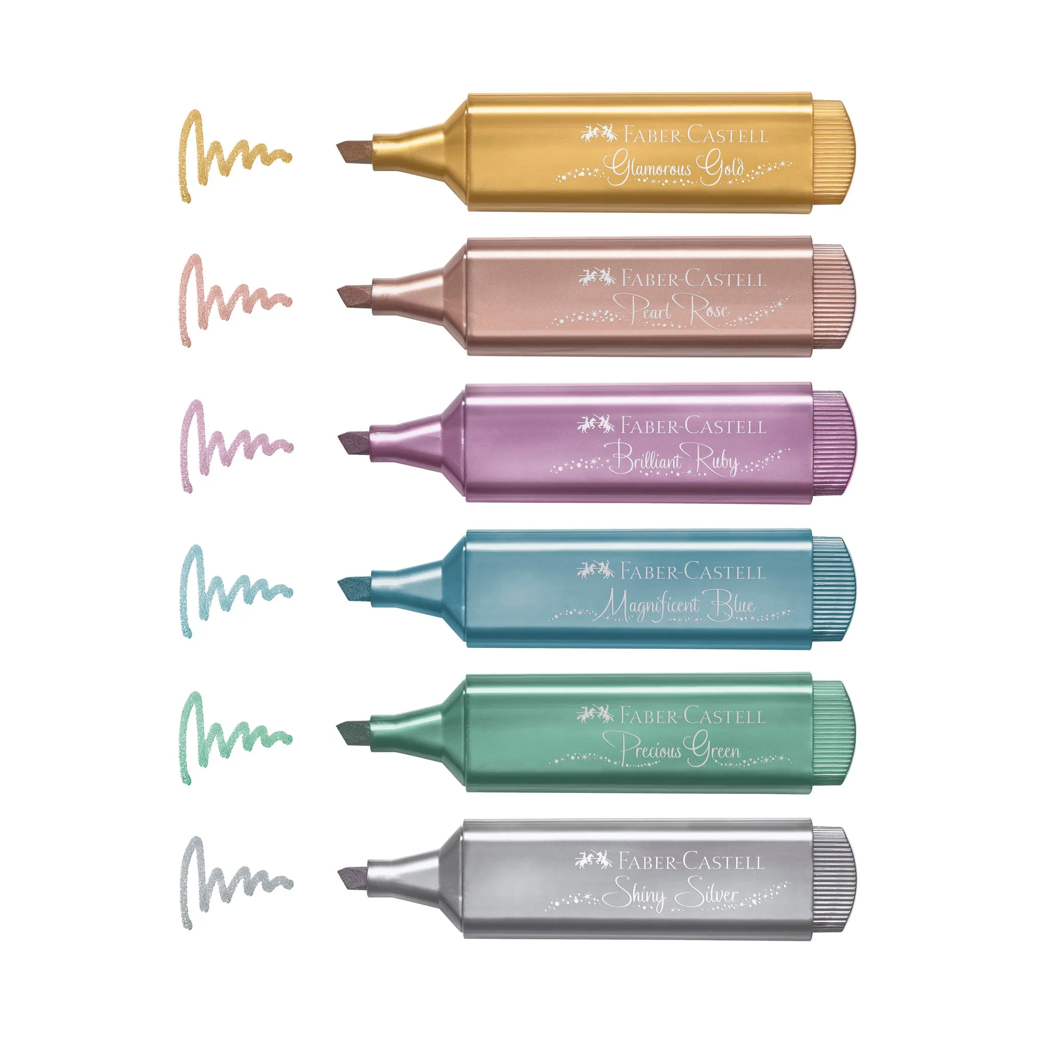 Highlighters, Metallic Colors - Box of 6 - #254676