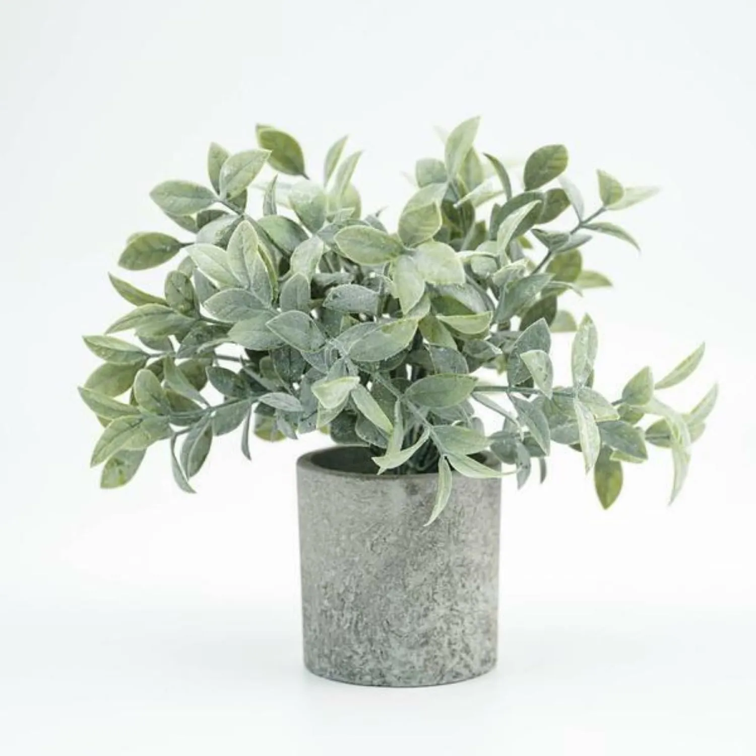 HomeXO Artificial Plants Indoor Simulated Potted Plant Desktop Cylindrical Pulp Pot Hanging Frost Watercress Grass Green Plant Bonsai Artificial Plant