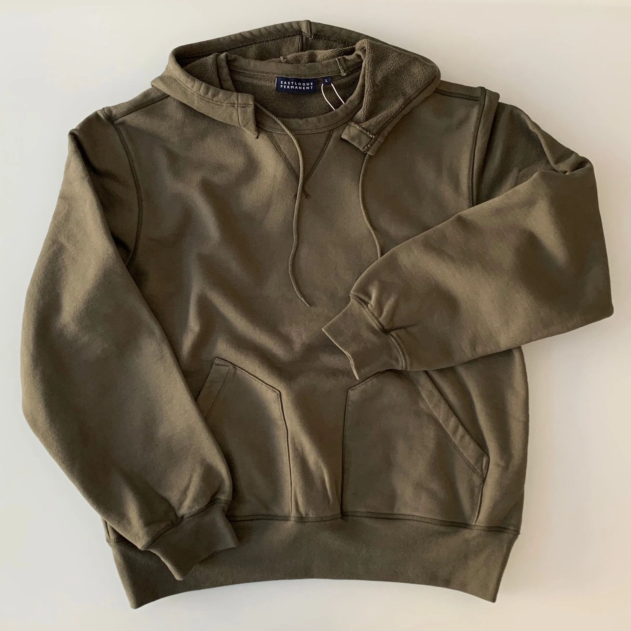 Hooded Sweatshirt in Olive