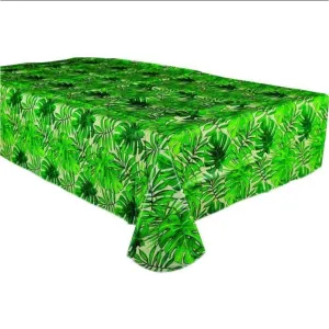 Island Palms Flannel-Backed Vinyl Tablecover