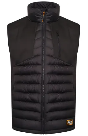 JCB Workwear Trade Hybrid Padded Bodywarmer Gilet