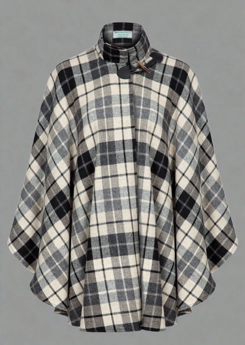 Jimmy Hourihan Irish Cape | Charcoal Check