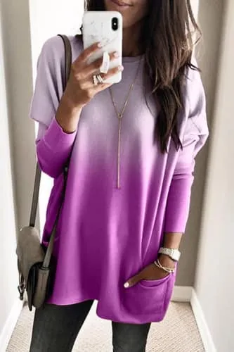 Kailan Ombré Pocket Tunic