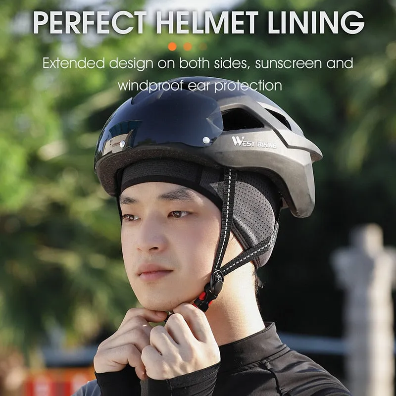 Knitted Hat Cycling Cap Windproof Ear Protection MTB Bike Running Motorcycle Bicycle Helmet Liner Sport Skull Cap