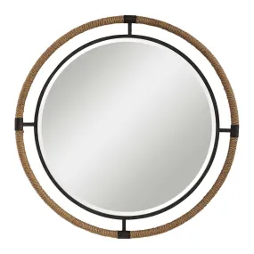 Landlocked Round Mirror