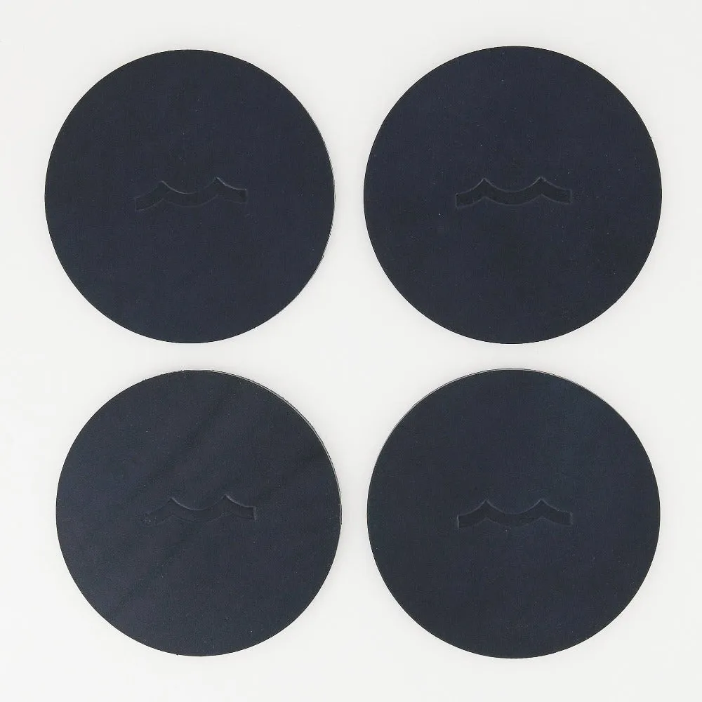 Leather Coasters - Sailormade Wave