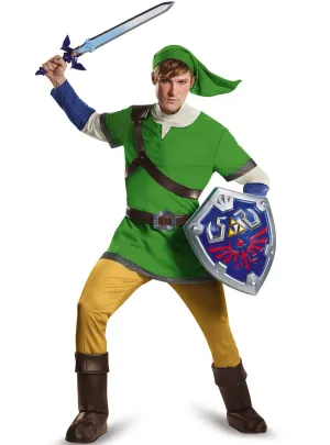 Legend of Zelda Mens Deluxe Plus Size Link Costume