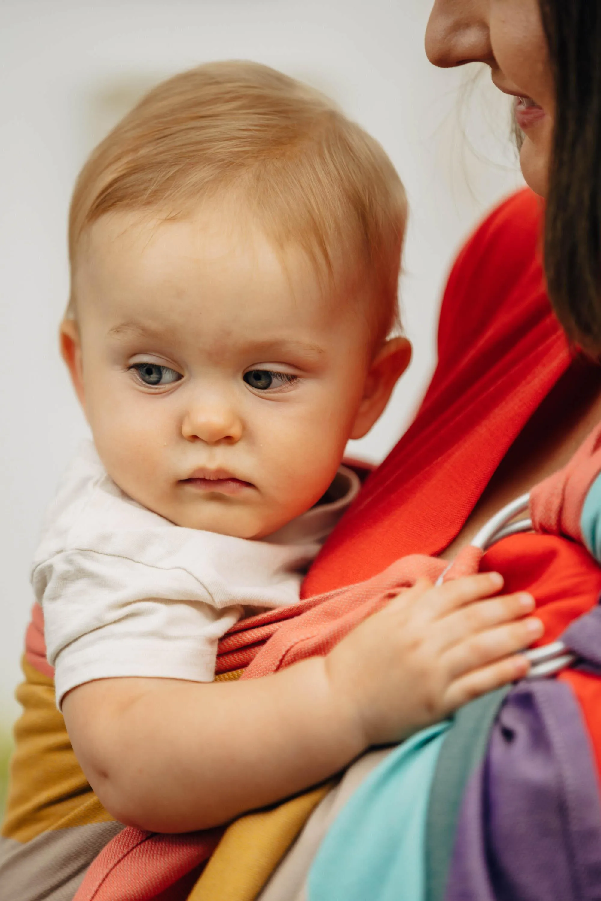 LennyLamb Ring Sling With Gathered Shoulder Pastel