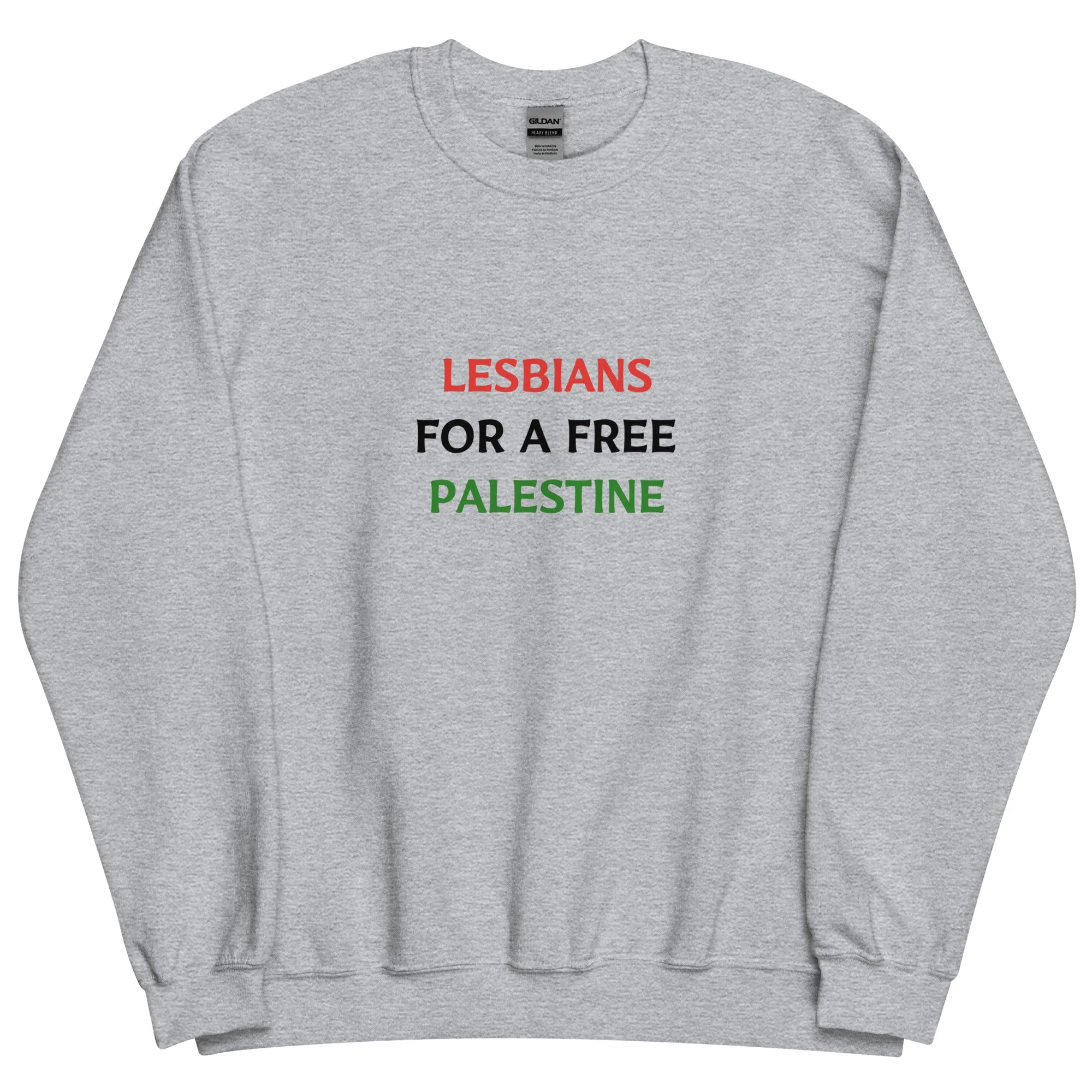 LESBIANS FOR A FREE PALESTINE sweatshirt