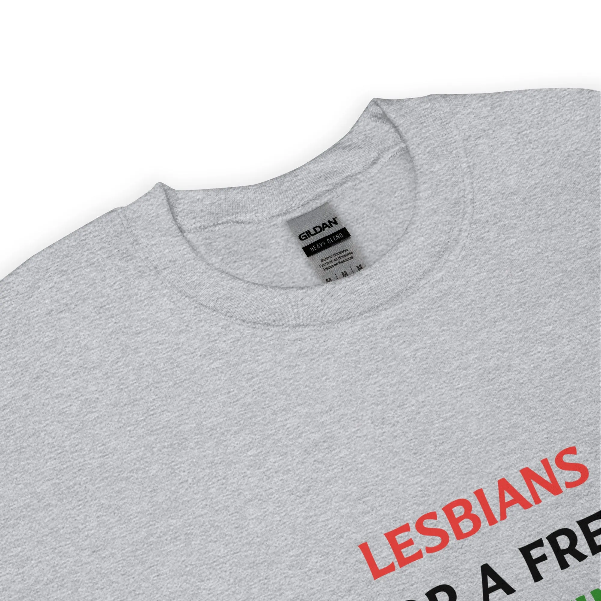 LESBIANS FOR A FREE PALESTINE sweatshirt