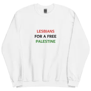 LESBIANS FOR A FREE PALESTINE sweatshirt