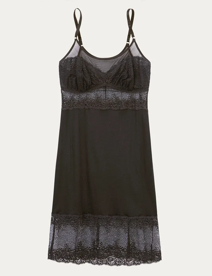 London Lace Chemise Midnight Black