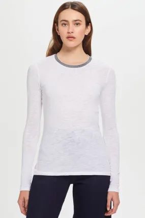 Long Sleeve Pavé Ringer Tee