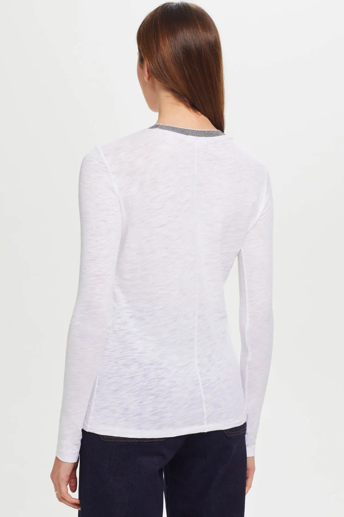 Long Sleeve Pavé Ringer Tee