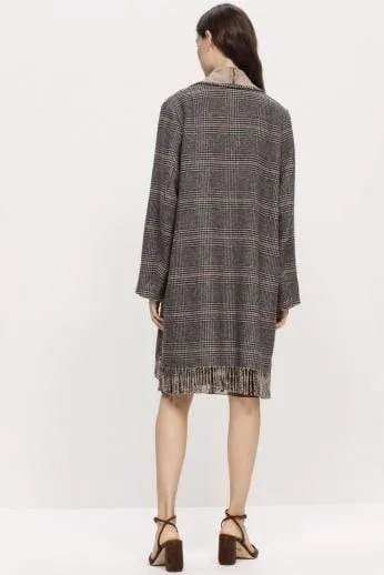 Luisa Cerano Checked Cape/Coat 428973/2489 7572