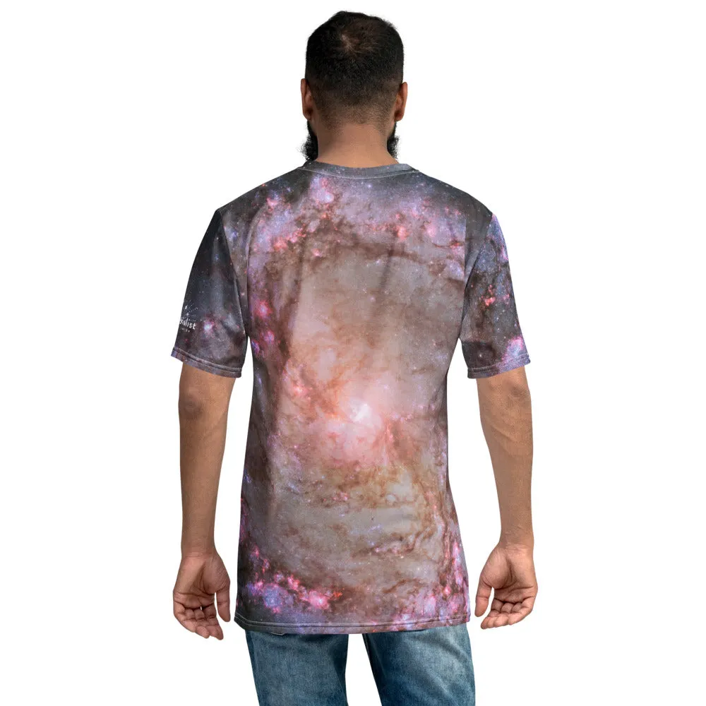 M83 Spiral Galaxy by Hubble Straight Cut T-Shirt