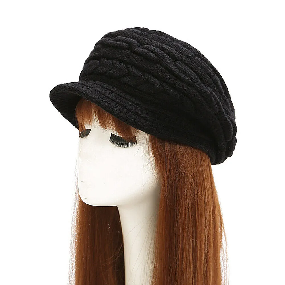 Magik Rabbit Wool Women Winter Baggy Beanie Knit Crochet Hat Girl Slouch Ski Cap