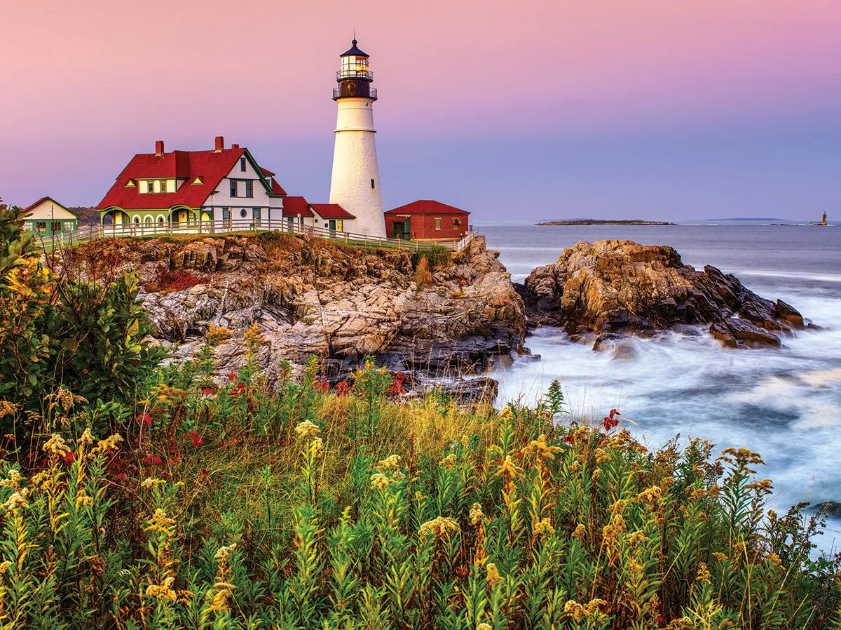 Maine Lighthouse (1207pz) - 1000 Piece Jigsaw Puzzle