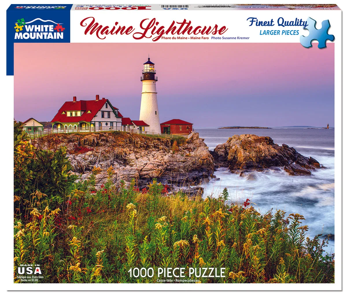 Maine Lighthouse (1207pz) - 1000 Piece Jigsaw Puzzle