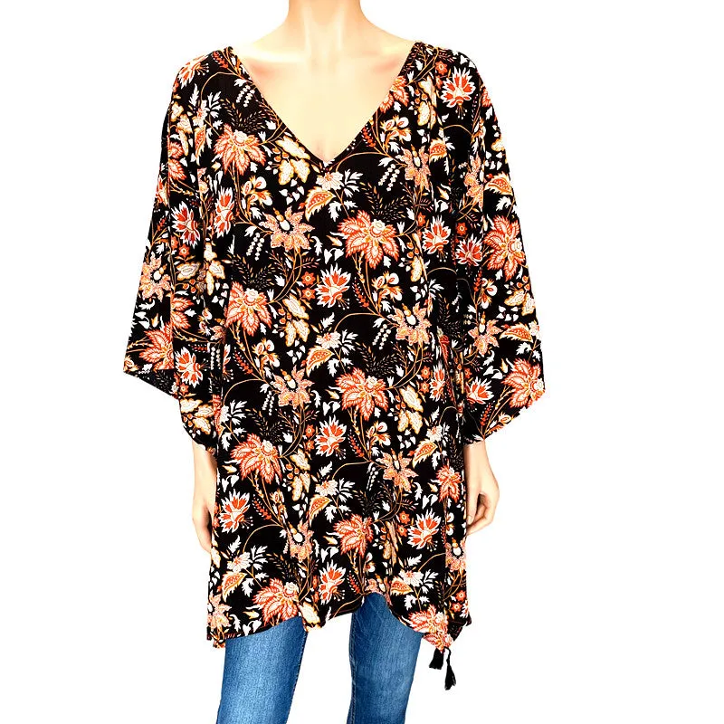 Maya Cool breezy Tunic Top free size AU 12-22-More styles available