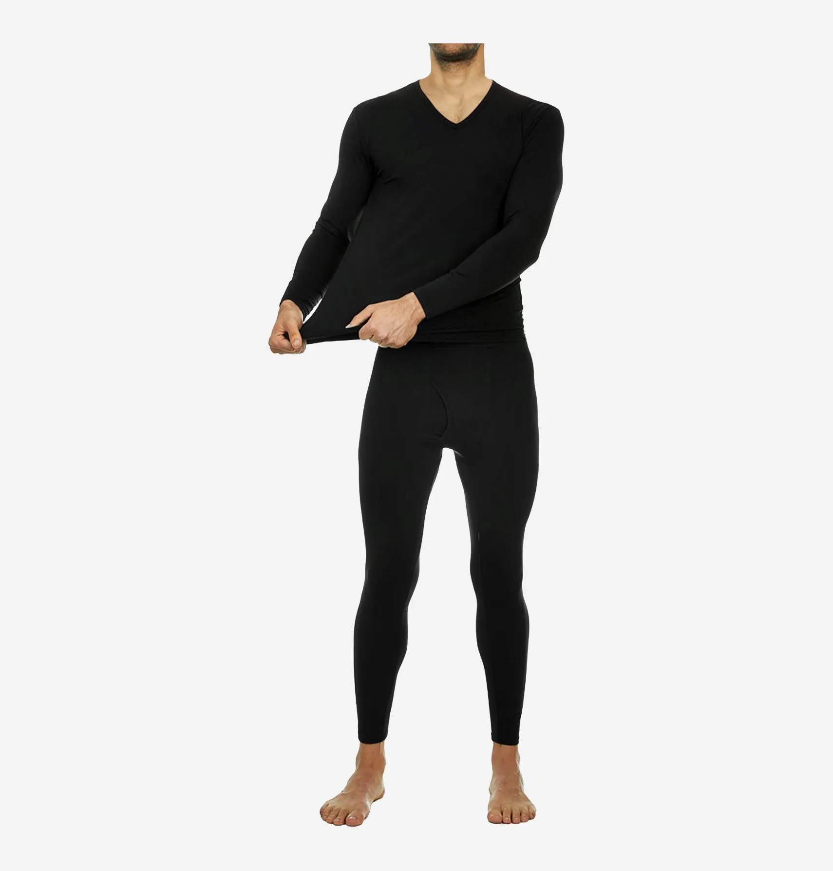 Men's V-Neck Thermal Set