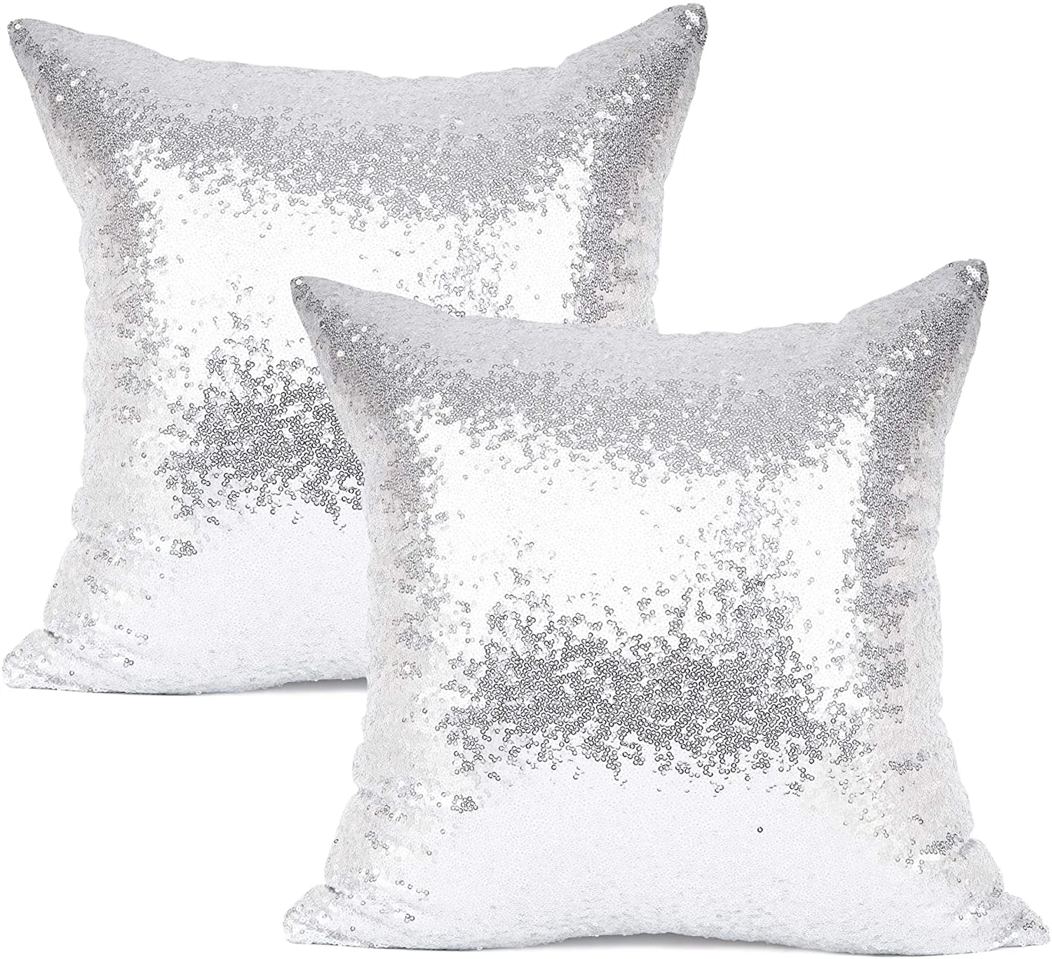 Metallic Silver Pillows