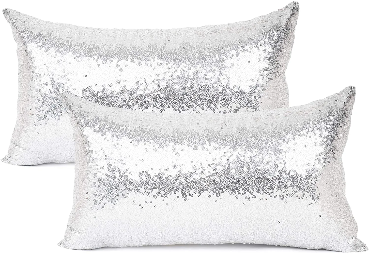 Metallic Silver Pillows