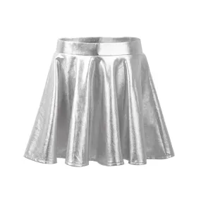 Metallic Silver Skirt