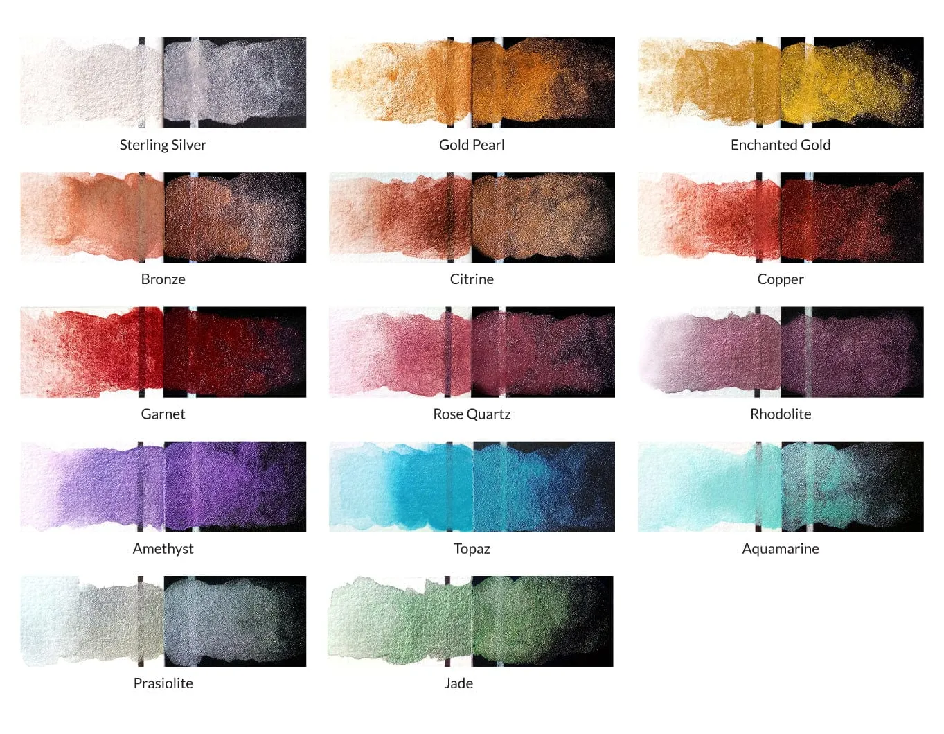 Metallic Watercolor 14 Pan Set