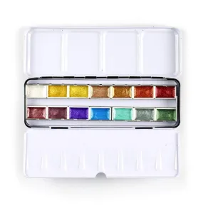 Metallic Watercolor 14 Pan Set