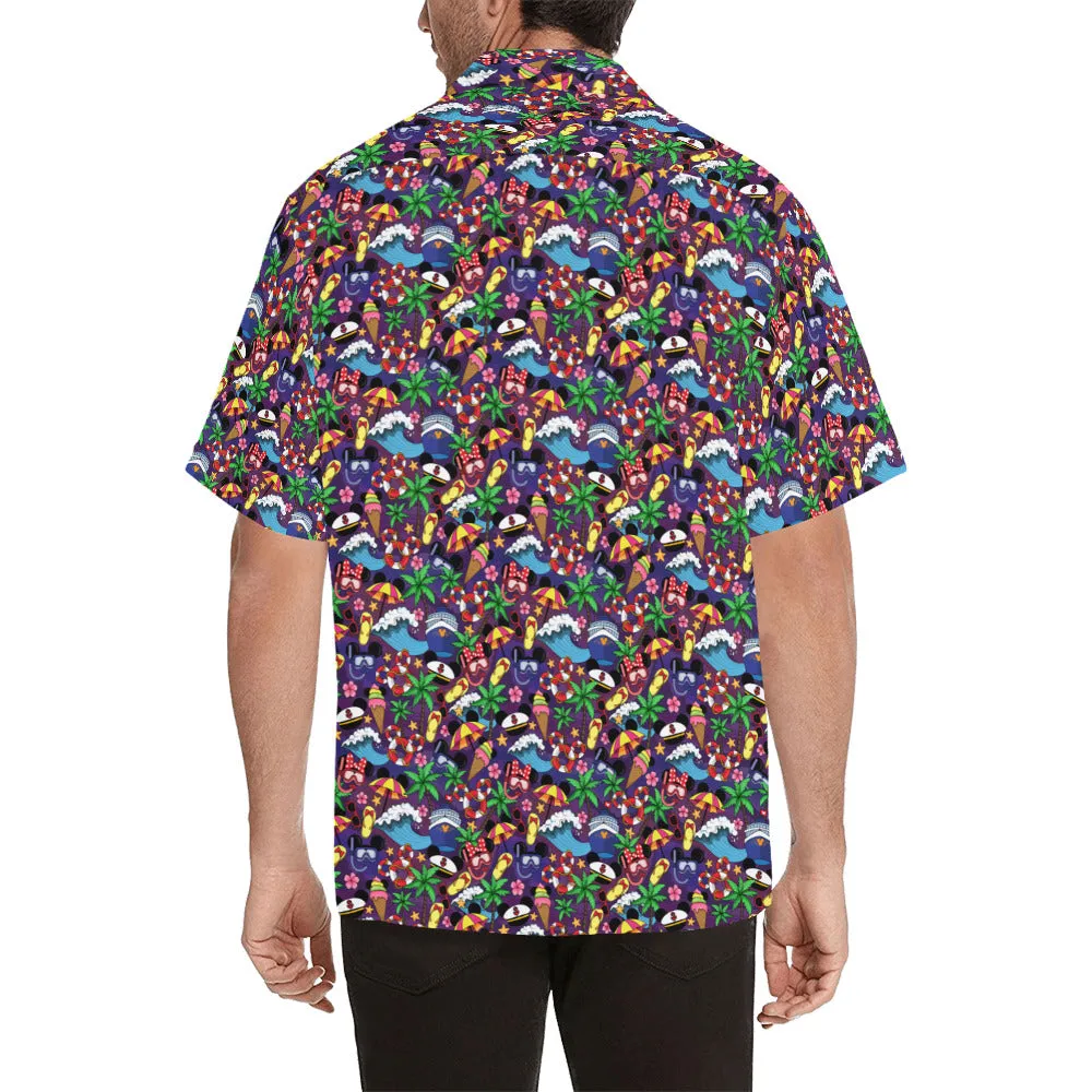 Mickey And Minnie Cruise Hawaiian Shirt