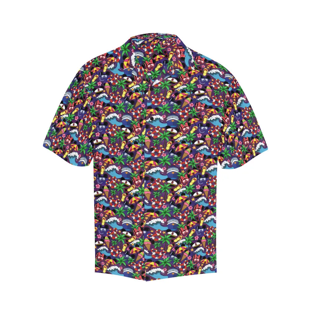 Mickey And Minnie Cruise Hawaiian Shirt