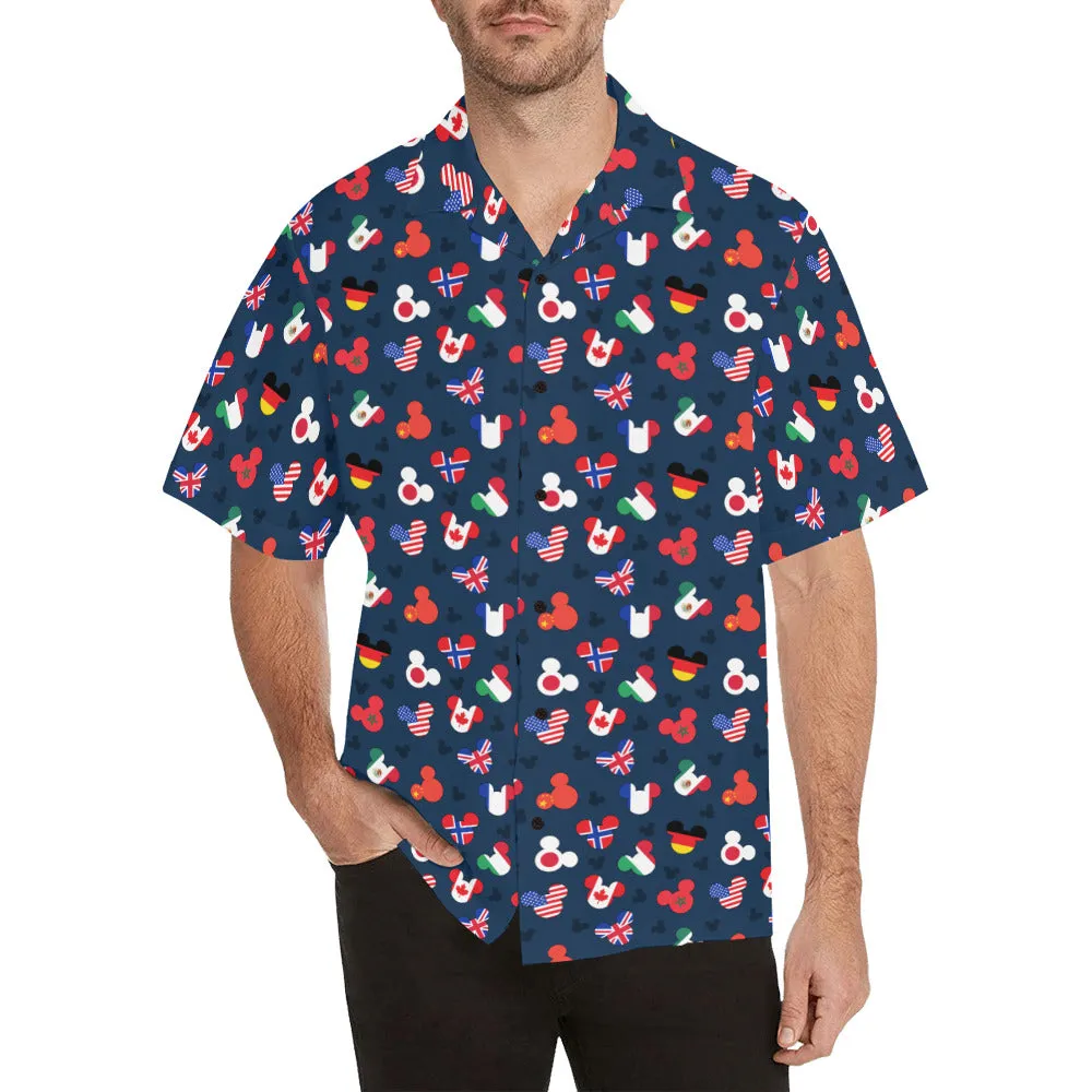 Mickey Flags Hawaiian Shirt