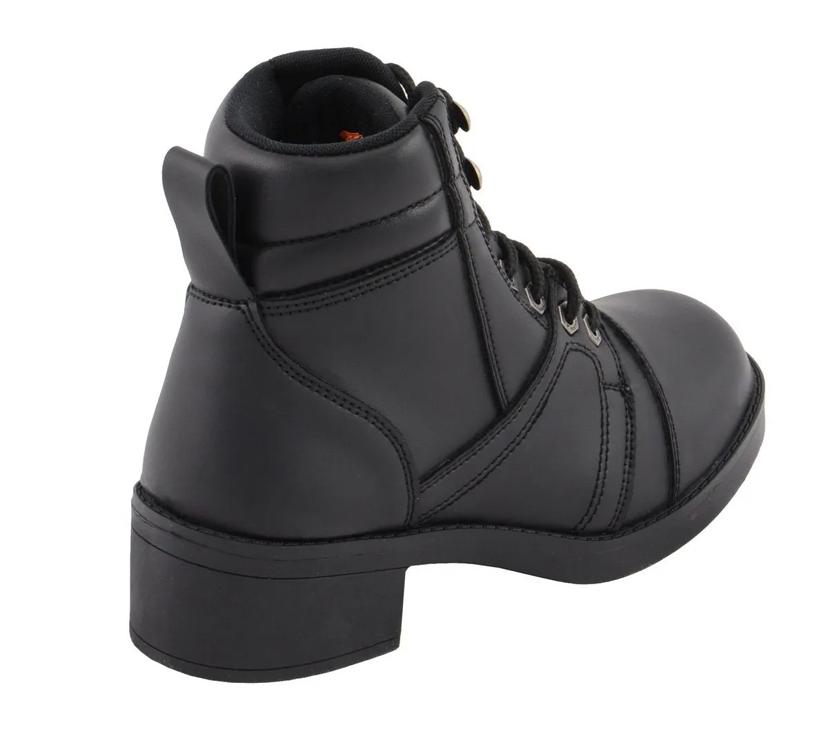 Milwaukee Leather MBK9285 Boys Black Lace-Up Biker Style Boots